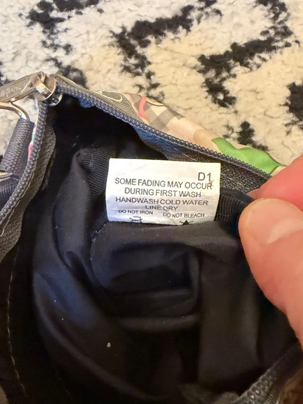 LeSportsac Fruit/ Veggie Farmers Market Three Zipper Crossbody Bag Purse Retired